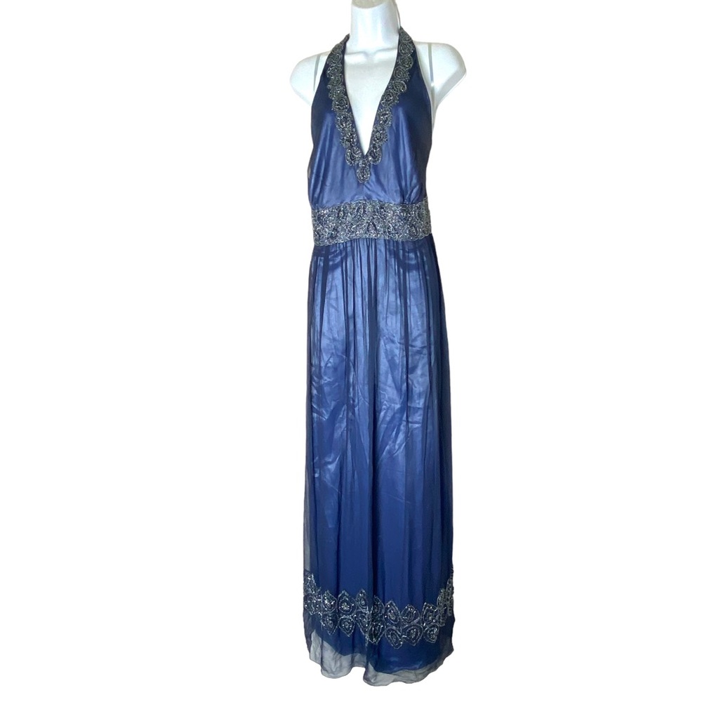 Adrianna papell beaded maxi dress 18W (b62)